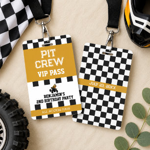 ATV Quad 4 Wheeler 2nd Birthday Party ID Badge