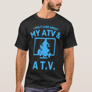 ATV Quad Bike Off Road Television TV Watcher Mens  T-Shirt