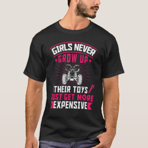 ATV Quad Biker Four Wheeler Vintage Girls Never Gr T-Shirt