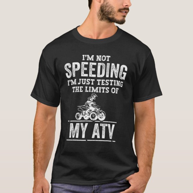 ATV Quad Bikes Four wheeler Motocross Quads 4x4 Ri T-Shirt (Front)