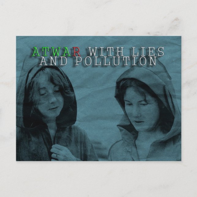 ATWAR with LIES postcard (Front)