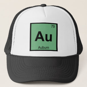 Au - Auburn Maine Chemistry Periodic Table Symbol Trucker Hat