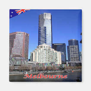 AU - Australia - Melbourne - Panorama Magnet
