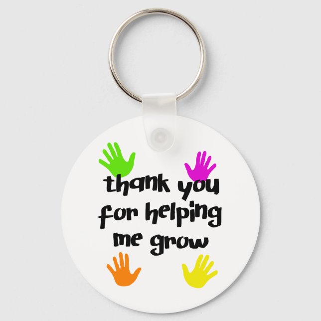 Au , autism kids thank you key ring (Front)