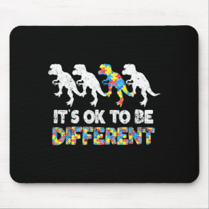 Au Awareness Dinosaur Gift Be Different Mouse Pad