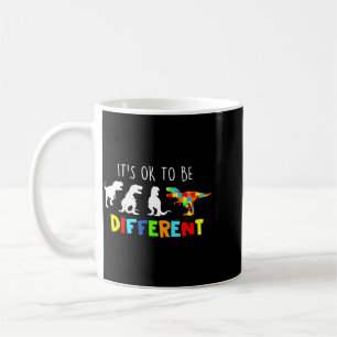 Au Awareness Dinosaur Kid Boys Be Different Coffee Mug