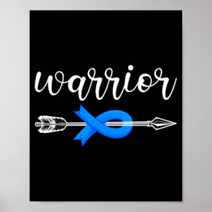 Au Awareness Women Men Kids Au Warrior Autistic Poster