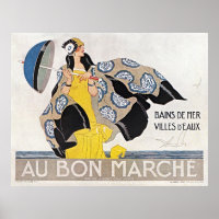 Au Bon Marche - Vintage Fashion Art Deco