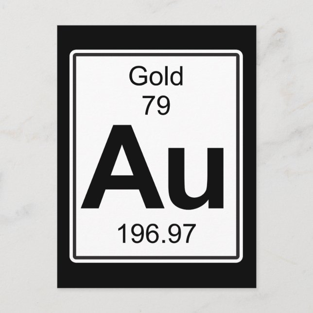 Au - Gold Postcard (Front)