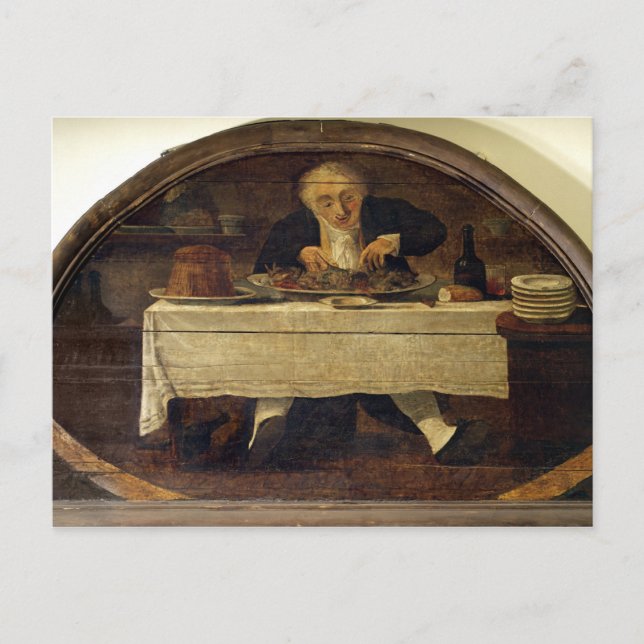 Au Gourmand', shop sign for Corcellet Postcard (Front)