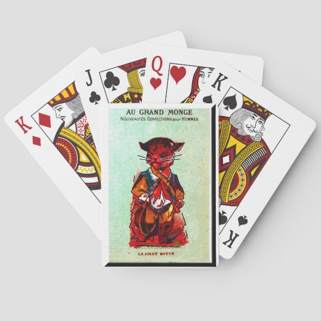 "Au Grand Monge~Kitty" Playing Cards (Back)