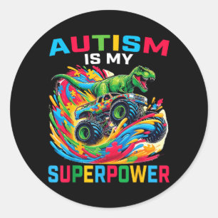 Au Is Spegovernment Agencyl Power Dino T Rex Classic Round Sticker