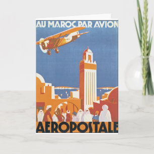 Au Maroc Par Avion Card
