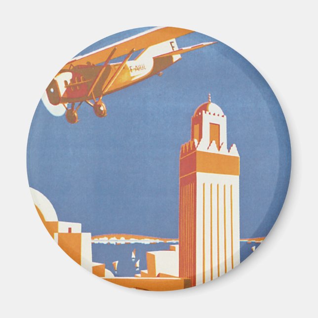 Au Maroc Par Avion Magnet (Front)