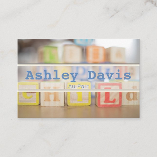 Au Pair business cards (Front)