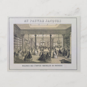 Au Pauvre Jacques: The Fabric Department Postcard