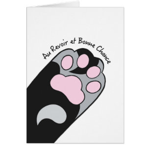 Au Revoir Et Bonne Chance Card