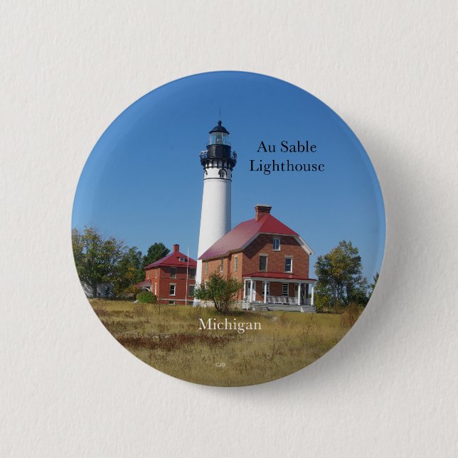 Au Sable Lighthouse button (Front)
