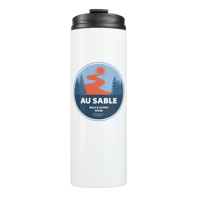 Au Sable Wild And Scenic River Thermal Tumbler (Front)