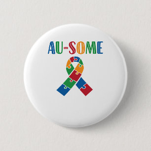Au-Some Autism Awareness 6 Cm Round Badge