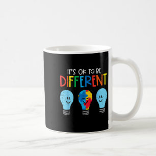 Au To Be Different Light Bulb Awareness Men Women Coffee Mug