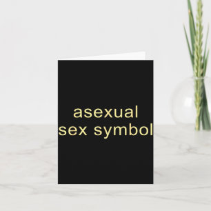 Aual Symbol Funny Pride Lgbtq Ace  Card