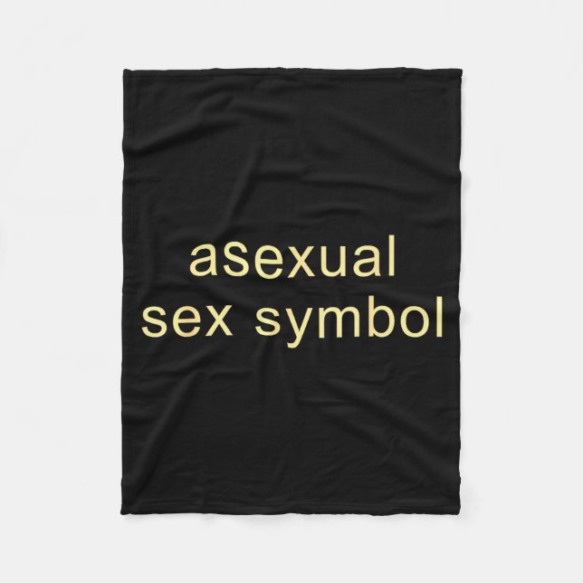 Aual Symbol Funny Pride Lgbtq Ace  Fleece Blanket (Front)