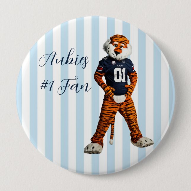 Aubbie  10 cm round badge (Front)