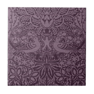 Aubergine Dove Ceramic Tile, Small (4.25" x 4.25") Ceramic Tile