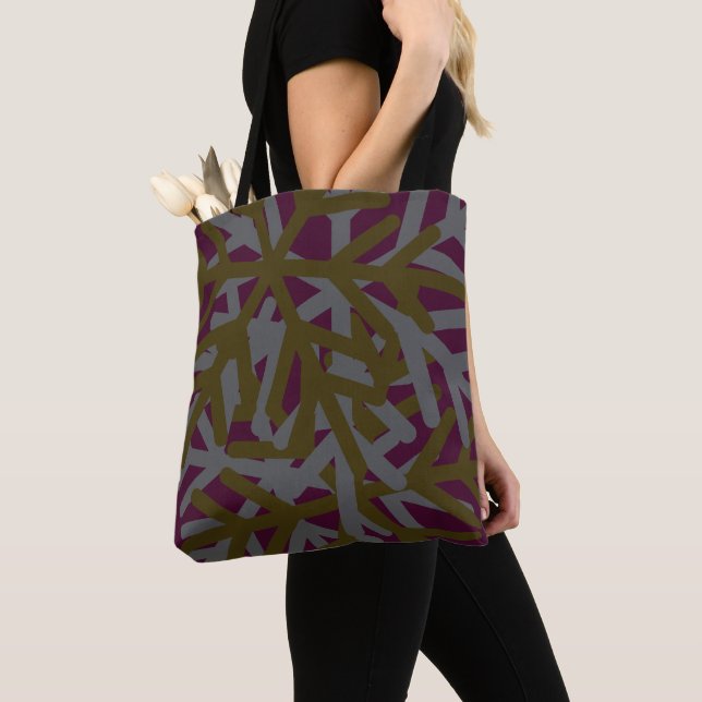 Aubergine Dusk Tote Bag (Close Up)