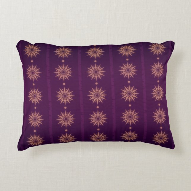 Aubergine Vector Decorative Cushion (Front)