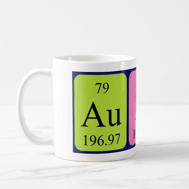 Aubin periodic table name mug (Left)