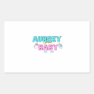 Aubrey baby  rectangular sticker