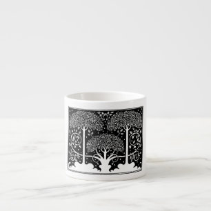 Aubrey Beardsley Art Nouveau Tree Pattern Print Espresso Cup