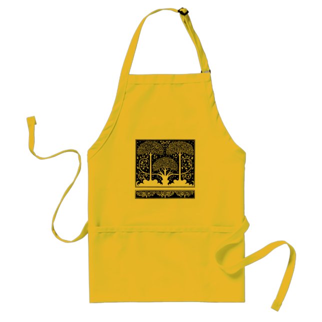 Aubrey Beardsley Art Nouveau Tree Pattern Print Standard Apron (Front)