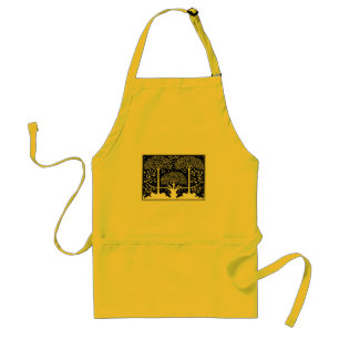 Aubrey Beardsley Art Nouveau Tree Pattern Print Standard Apron
