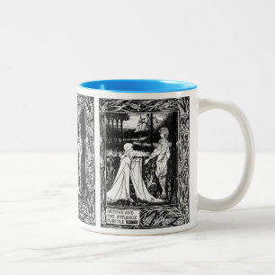 Aubrey Beardsley , “Arthur and the strange mantl Two-Tone Coffee Mug