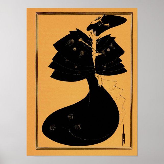 Aubrey Beardsley drawing from Salome Poster (Front)