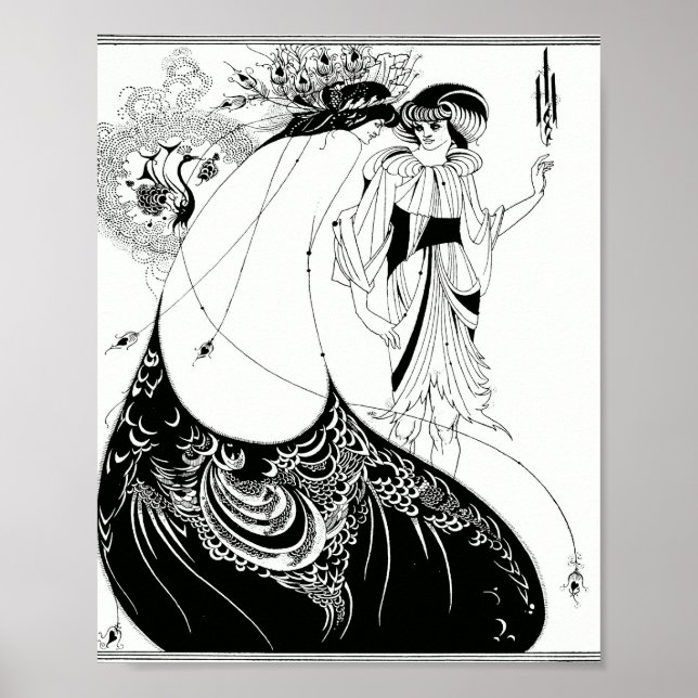 Aubrey Beardsley The Peacock Poster (Front)