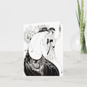 Aubrey Beardsley The Peacock Skirt Note Card
