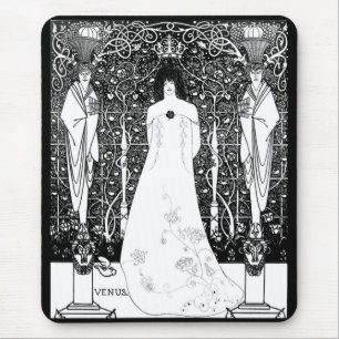Aubrey Beardsley, Venus between the boundary God Mouse Pad