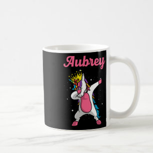Aubrey Gift Name Personalised Birthday Dabbing Uni Coffee Mug