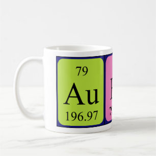 Aubri periodic table name mug