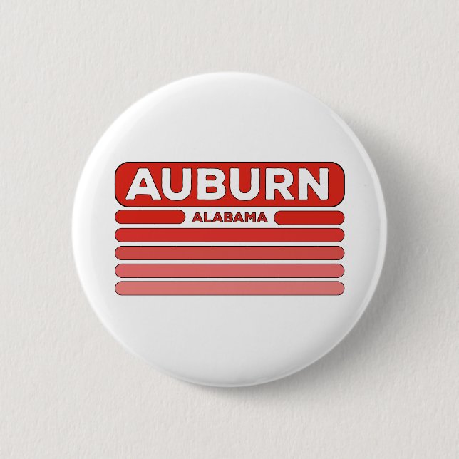Auburn Alabama 6 Cm Round Badge (Front)