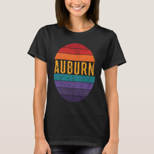 Auburn Alabama Pacific Coast Sunset 5 Distressed T-Shirt