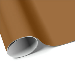Auburn Brown Solid Colour Classic Elegant Wrapping Paper