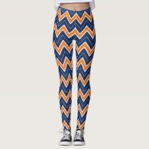 Auburn Chevron Leggings