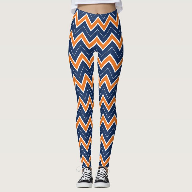 Auburn Chevron Leggings (Front)
