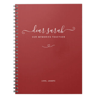 Auburn Couple Memory Keepsake Notebook