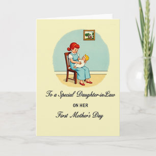Auburn Hair Mothers Day Art Card